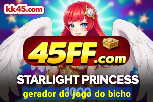gerador do jogo do bicho